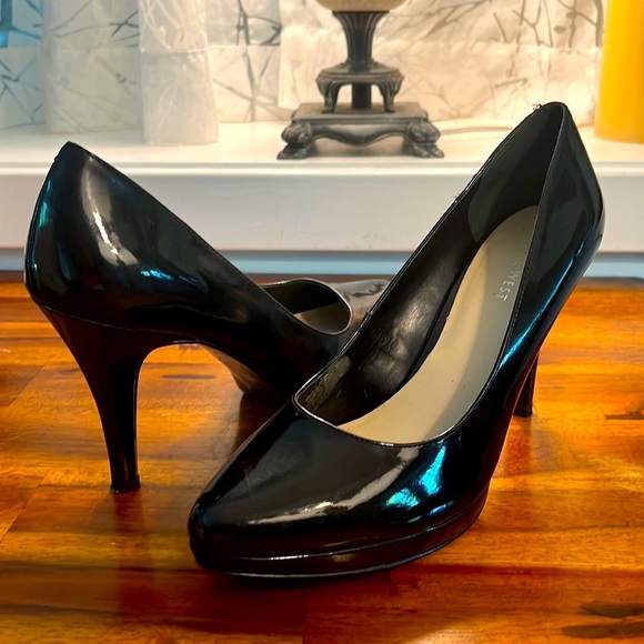 Nine West Shoes - Black Patent Leather Heels, Size 10